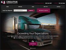 Tablet Screenshot of creative-trans.com